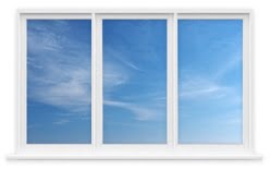 Трёхстворчатое пластиковое окно, размер 2000×1300